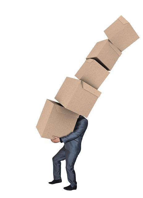 Free Man Moving Boxes photo and picture