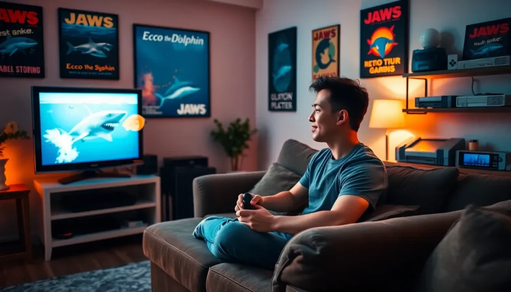 retro shark gaming