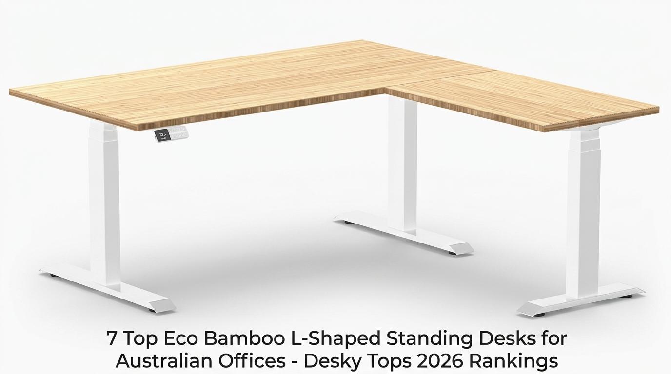 eco bamboo standing desks australia, australian office desks, l-shaped standing desk australia, eco friendly office furniture, ergonomic standing desks australia, sustainable office desks, bamboo office furniture australia, standing desk rankings 2026, best eco standing desks australia, environmentally friendly office desks